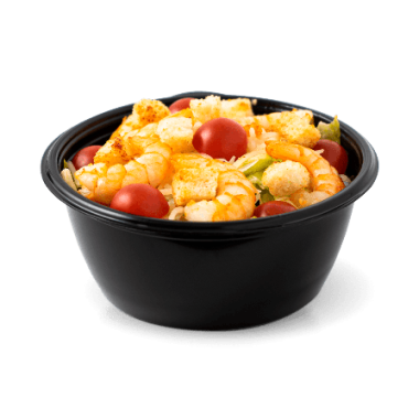 Салат Цезарь с креветками